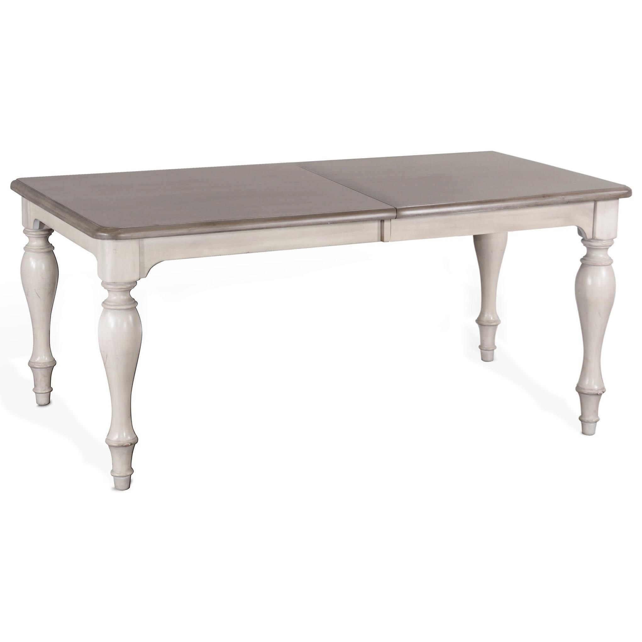 Sunny Designs Westwood Village Farmhouse Dining Table with Butterfly